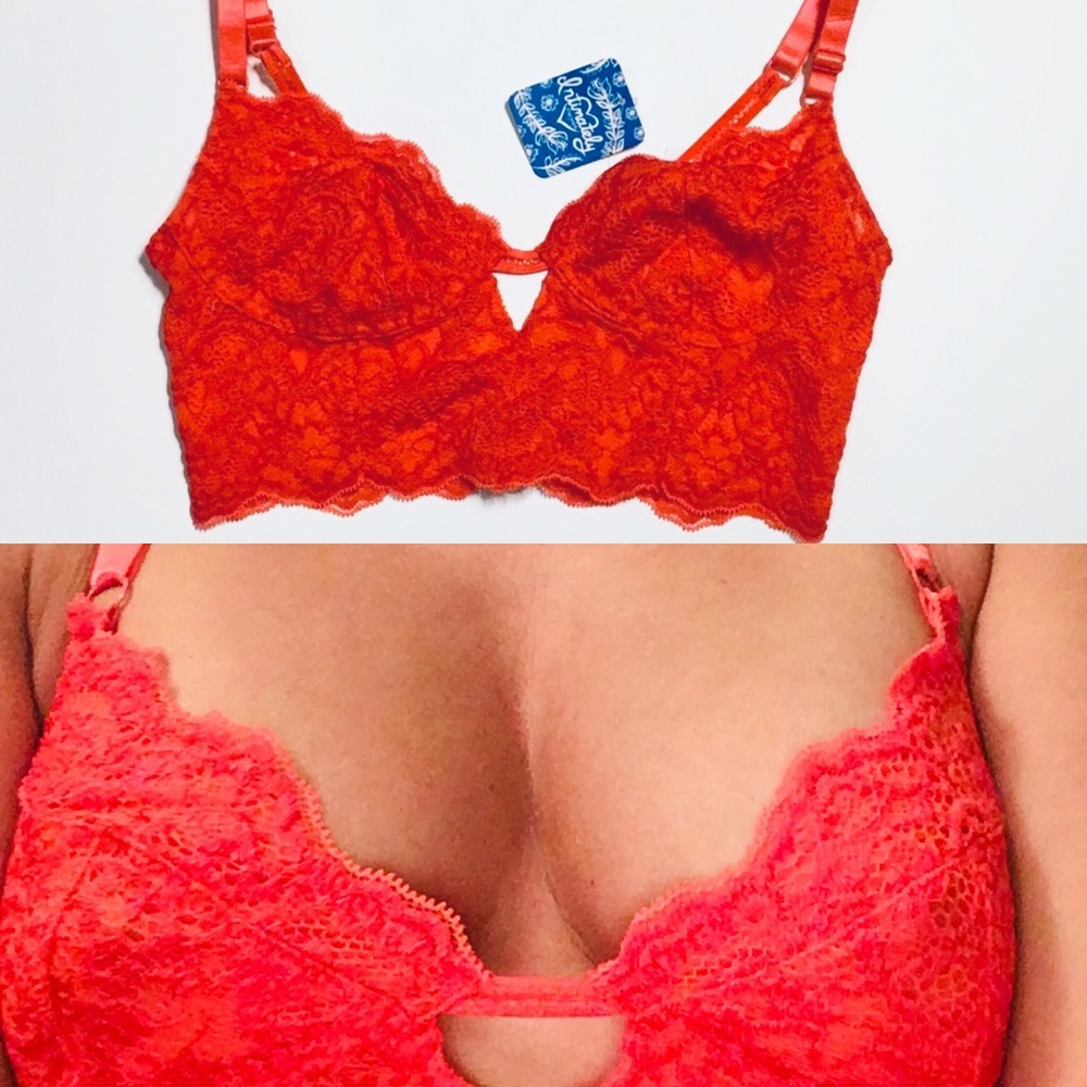 Intimately free people red lace bra